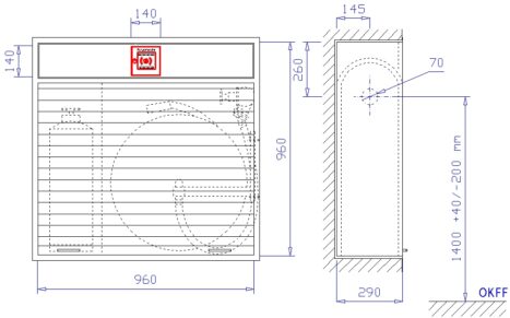 Sonder-Wandhydrant mit formstabilem Schlauch S-SEK-mF-I-Ro Sonder-Wandhydrant mit formstabilem Schlauch S-SEK-mF-I-Ro