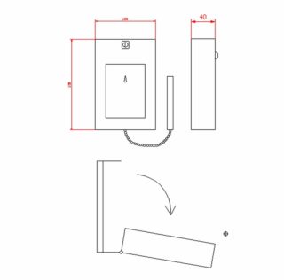Schlüsselkästchen - Schl-K-3 Schlüsselkästchen allseits abgekantet aus verzinktem Stahlblech.
